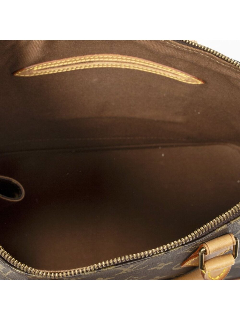Louis Vuitton Alma Brown Monogram Canvas Handbag - Picture 9 of 10